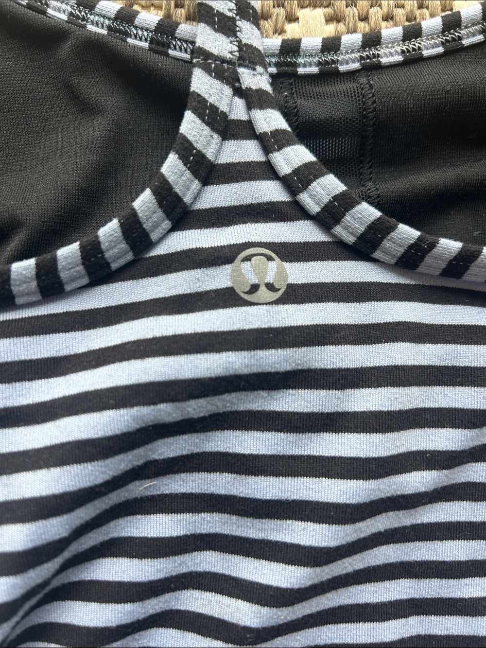 EUC Rare Lululemon Power Y Tank *Luon Light in Poplar Haze (4) - Picture 3 of 4
